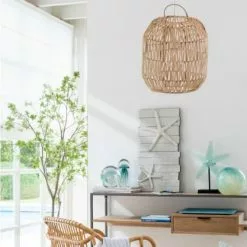 Meubles & Design Suspensions Abat-jour Bohème En Rotin Naturel -Luminaires Soldes Boutique abat jour boheme en rotin naturel 4