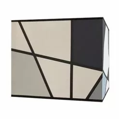 Abat-jours Lampes à Poser Abat-jour Carré Callero Gris 30x30 H 30 -Luminaires Soldes Boutique abat jour carre callero gris 30x30 h 30 3