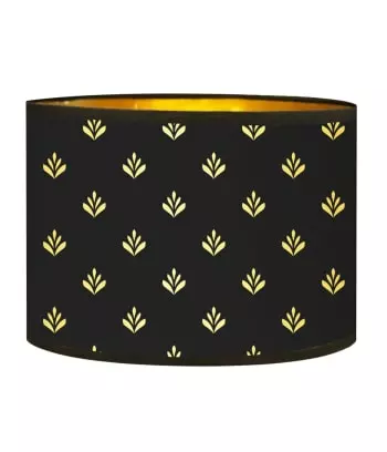 Abat-jours Lampadaires Abat-jour Lampadaire Doré Imprimé Noir Et Or Lys T 40 X H 25 5 Abat-jours Lampadaires Abat-jour Lampadaire Doré Imprimé Noir Et Or Lys T 40 X H 25 – Image 5