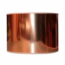 Abat-jours Lampes à Poser Abat-jour Chevet Laqué Cuivre Brillant T 25 X H 18 -Luminaires Soldes Boutique abat jour chevet laque cuivre brillant t 25 x h 18 2