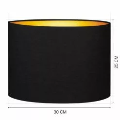 Abat-jours Lampes à Poser Abat-jour Chevet Moyen Noir Et Or T 30 X H 25 5 Abat-jours Lampes à Poser Abat-jour Chevet Moyen Noir Et Or T 30 X H 25 -Luminaires Soldes Boutique abat jour chevet moyen noir et or t 30 x h 25 2