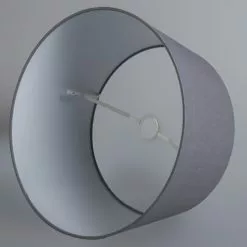 QAZQA Suspensions Abat-jour En Tissu Anthracite -Luminaires Soldes Boutique abat jour en tissu anthracite 2