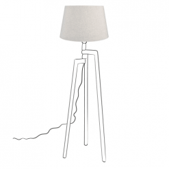 Maisons Du Monde Lampadaires Abat-jour Gris Clair 5 Maisons Du Monde Lampadaires Abat-jour Gris Clair -Luminaires Soldes Boutique abat jour gris clair 1000 10 33 206509 4