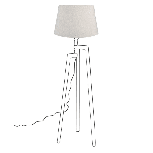Maisons Du Monde Lampadaires Abat-jour Gris Clair 2 Maisons Du Monde Lampadaires Abat-jour Gris Clair – Image 2