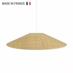 LUMISKY Suspensions Abat-jour Intérieur Fibre Naturelle Beige D60CM -Luminaires Soldes Boutique abat jour interieur fibre naturelle beige d60cm 4
