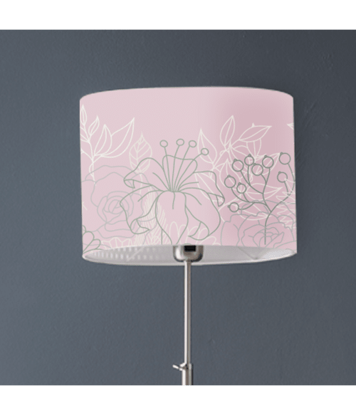 Abat-jours Lampadaires Abat-jour Lampadaire Bouquet Rose Poudré T 45 X H 25 5 Abat-jours Lampadaires Abat-jour Lampadaire Bouquet Rose Poudré T 45 X H 25 – Image 5