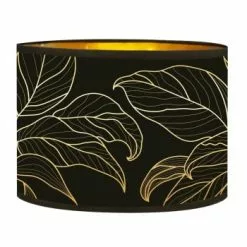 Abat-jours Lampadaires Abat-jour Lampadaire Doré Imprimé Noir Et Or Feuille T 40 X H 25 8 Abat-jours Lampadaires Abat-jour Lampadaire Doré Imprimé Noir Et Or Feuille T 40 X H 25 -Luminaires Soldes Boutique abat jour lampadaire dore imprime noir et or feuille t 40 x h 25 3