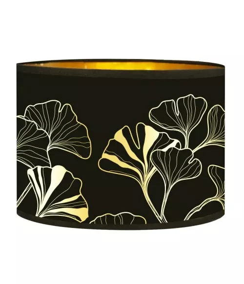 Abat-jours Lampadaires Abat-jour Lampadaire Doré Imprimé Noir Et Or Iris T 40 X H 25 1 Abat-jours Lampadaires Abat-jour Lampadaire Doré Imprimé Noir Et Or Iris T 40 X H 25