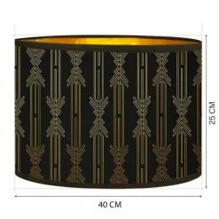 Abat-jours Lampadaires Abat-jour Lampadaire Doré Imprimé Noir Et Or Lazarre T 40 X H 25 7 Abat-jours Lampadaires Abat-jour Lampadaire Doré Imprimé Noir Et Or Lazarre T 40 X H 25 -Luminaires Soldes Boutique abat jour lampadaire dore imprime noir et or lazarre t 40 x h 25 2