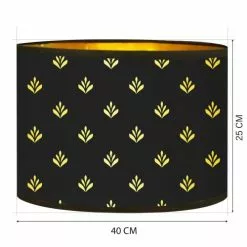 Abat-jours Lampadaires Abat-jour Lampadaire Doré Imprimé Noir Et Or Lys T 40 X H 25 7 Abat-jours Lampadaires Abat-jour Lampadaire Doré Imprimé Noir Et Or Lys T 40 X H 25 -Luminaires Soldes Boutique abat jour lampadaire dore imprime noir et or lys t 40 x h 25 2