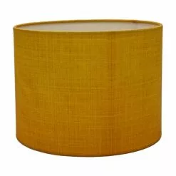 Abat-jours Lampadaires Abat-jour Lampadaire Effet Lin Jaune T 35 X H 20