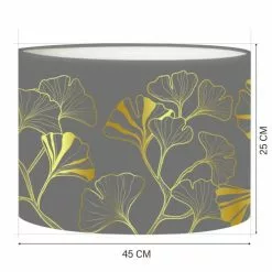 Abat-jours Lampadaires Abat-jour Lampadaire Iris Gris T 45 X H 25 8 Abat-jours Lampadaires Abat-jour Lampadaire Iris Gris T 45 X H 25 -Luminaires Soldes Boutique abat jour lampadaire iris gris t 45 x h 25 1