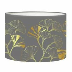 Abat-jours Lampadaires Abat-jour Lampadaire Iris Gris T 45 X H 25