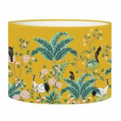 Abat-jours Lampadaires Abat-jour Lampadaire Jungle Jaune Moutarde T 45 X H 25