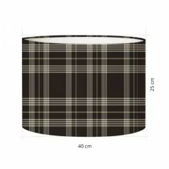 Abat-jours Lampadaires Abat-jour Lampadaire Tartan Cristi T 40 X H 27 -Luminaires Soldes Boutique abat jour lampadaire tartan cristi t 40 x h 27 2