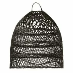 Meubles & Design Suspensions Abat-jour Lanterne En Rotin Naturel Naturel -Luminaires Soldes Boutique abat jour lanterne en rotin naturel noir