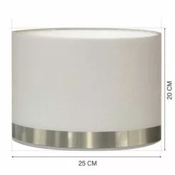 Abat-jours Lampes à Poser Abat-jour Pour Chevet Rond Blanc Jonc Aluminium T 25 X H 20 -Luminaires Soldes Boutique abat jour pour chevet rond blanc jonc aluminium t 25 x h 20 2