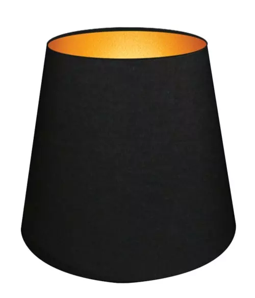 Abat-jours Lampadaires Abat-jour Pour Lampadaire Conique Noir Et Or T 35 X H 25 1 Abat-jours Lampadaires Abat-jour Pour Lampadaire Conique Noir Et Or T 35 X H 25
