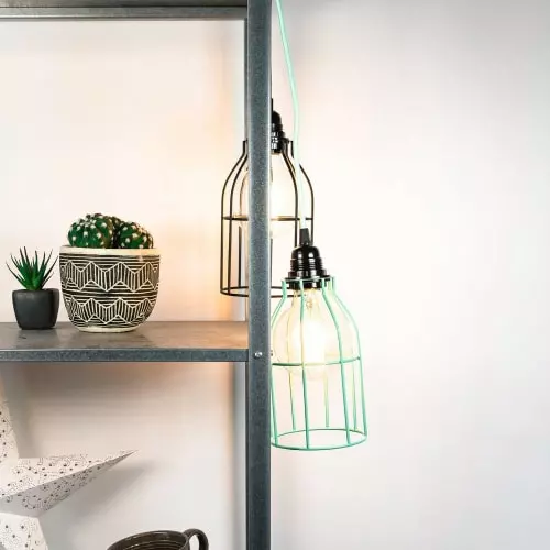 Hoopzi Suspensions Abat-jour Pour Suspension En Acier Laqué Vert Menthe 2 Hoopzi Suspensions Abat-jour Pour Suspension En Acier Laqué Vert Menthe – Image 2