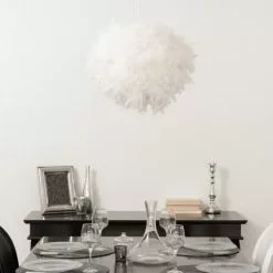 Maisons Du Monde Suspensions Abat-jour Pour Suspension En Plumes Blanches -Luminaires Soldes Boutique abat jour pour suspension en plumes blanches 1000 15 31 149394 2