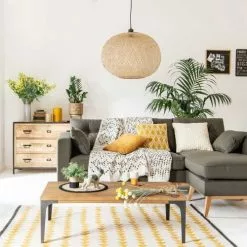 Maisons Du Monde Suspensions Abat-jour Pour Suspension En Rotin D60 -Luminaires Soldes Boutique abat jour pour suspension en rotin d60 1000 5 37 189334 5