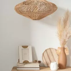 Maisons Du Monde Suspensions Abat-jour Pour Suspension En Rotin Marron Et Métal -Luminaires Soldes Boutique abat jour pour suspension en rotin marron et metal 1000 15 29 223684 3