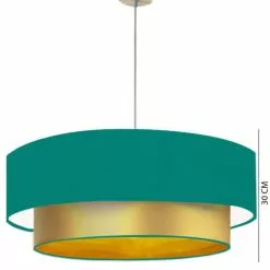 Abat-jours Suspensions Abat-jour Suspension Double Laqué Or Et Vert Turquoise T 60 X H 30 5 Abat-jours Suspensions Abat-jour Suspension Double Laqué Or Et Vert Turquoise T 60 X H 30 -Luminaires Soldes Boutique abat jour suspension double laque or et vert turquoise t 60 x h 30 2