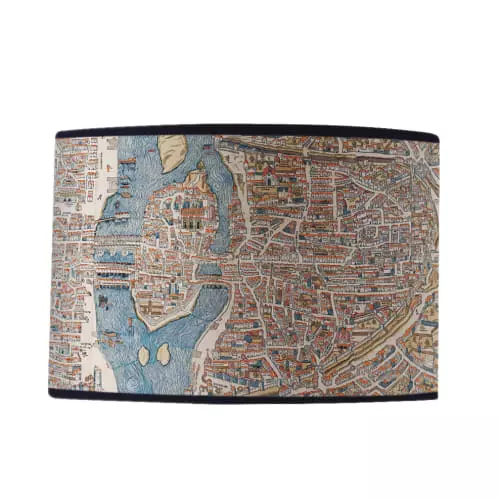 Yeda Design Lampes à Poser Abat Jour Vintage Map Paris 25 X 18 1 Yeda Design Lampes à Poser Abat Jour Vintage Map Paris 25 X 18