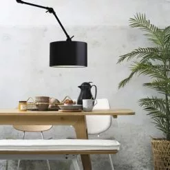 It's About Romi Appliques Murales Et Spots Applique 3 Bras Et Abat-jour Noir L100cm -Luminaires Soldes Boutique applique 3 bras et abat jour noir l100cm 2