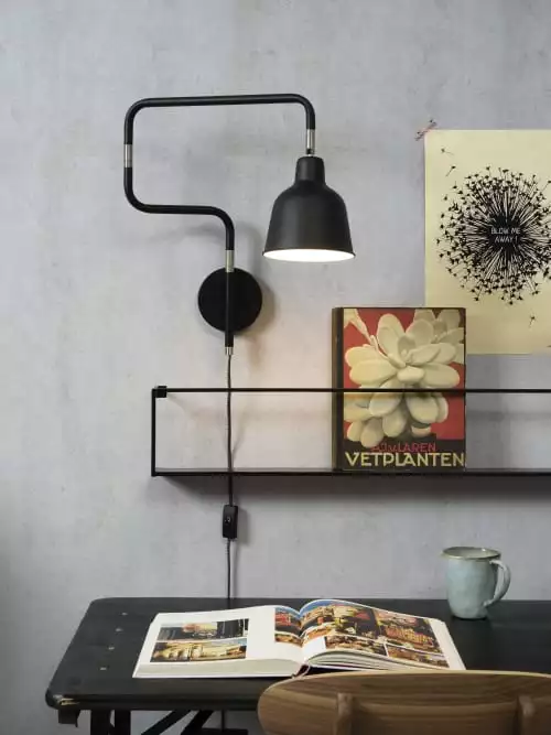 It's About Romi Appliques Murales Et Spots Applique Articulée Métal Noir L21-57cm 3 It's About Romi Appliques Murales Et Spots Applique Articulée Métal Noir L21-57cm – Image 3