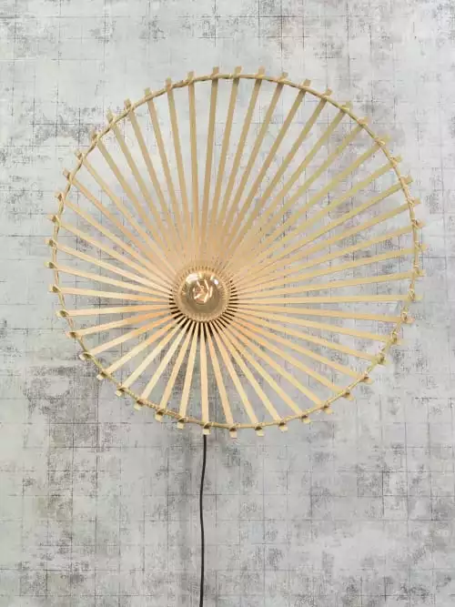 Good & Mojo Appliques Murales Et Spots Applique Asymétrique En Bambou D60 4 Good & Mojo Appliques Murales Et Spots Applique Asymétrique En Bambou D60 – Image 4