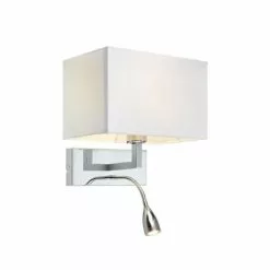 Markslöjd Appliques Murales Et Spots Applique Avec Liseuse LED Flexible Métal/tissu H40cm