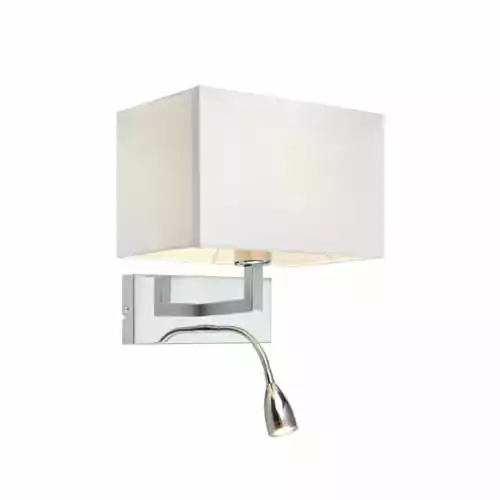 Markslöjd Appliques Murales Et Spots Applique Avec Liseuse LED Flexible Métal/tissu H40cm 1 Markslöjd Appliques Murales Et Spots Applique Avec Liseuse LED Flexible Métal/tissu H40cm