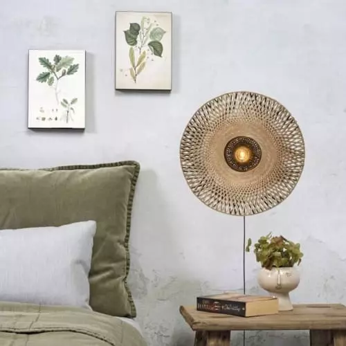 Good & Mojo Appliques Murales Et Spots Applique Bambou Avec Câble D44cm 2 Good & Mojo Appliques Murales Et Spots Applique Bambou Avec Câble D44cm – Image 2