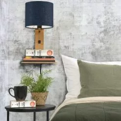 Good & Mojo Appliques Murales Et Spots Applique Bambou/lin Avec Tablette H36cm 8 Good & Mojo Appliques Murales Et Spots Applique Bambou/lin Avec Tablette H36cm -Luminaires Soldes Boutique applique bambou lin avec tablette h36cm 14