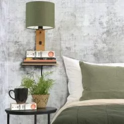 Good & Mojo Appliques Murales Et Spots Applique Bambou/lin Avec Tablette H36cm 8 Good & Mojo Appliques Murales Et Spots Applique Bambou/lin Avec Tablette H36cm -Luminaires Soldes Boutique applique bambou lin avec tablette h36cm 2