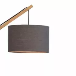 Good & Mojo Appliques Murales Et Spots Applique Bambou/lin Gris Foncé L50cm -Luminaires Soldes Boutique applique bambou lin gris fonce l50cm 4