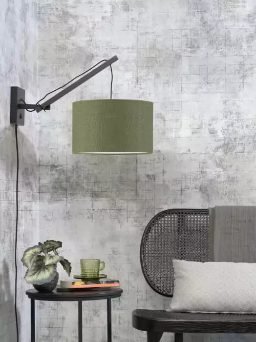 Good & Mojo Appliques Murales Et Spots Applique Bambou/lin L50cm 2 Good & Mojo Appliques Murales Et Spots Applique Bambou/lin L50cm – Image 2