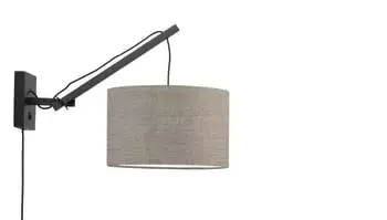 Good & Mojo Appliques Murales Et Spots Applique Bambou/lin L50cm 5 Good & Mojo Appliques Murales Et Spots Applique Bambou/lin L50cm – Image 5