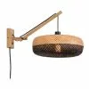 Good & Mojo Appliques Murales Et Spots Applique Bambou Noir 2 Bras L55cm