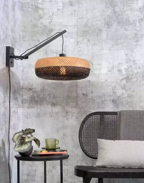 Good & Mojo Appliques Murales Et Spots Applique Bambou Noir 2 Bras L55cm 2 Good & Mojo Appliques Murales Et Spots Applique Bambou Noir 2 Bras L55cm – Image 2