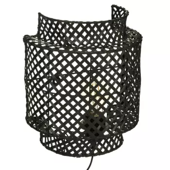 Decoratie Appliques Murales Et Spots Applique Bambou Naturel D23cm 6 Decoratie Appliques Murales Et Spots Applique Bambou Naturel D23cm – Image 6