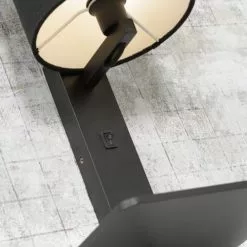 Good & Mojo Appliques Murales Et Spots Applique Bambou Noir/lin Avec Tablette H36cm -Luminaires Soldes Boutique applique bambou noir lin avec tablette h36cm 3