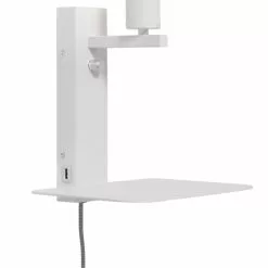 It's About Romi Appliques Murales Et Spots Applique Blanche Avec Tablette H25cm