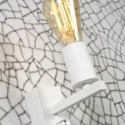 It's About Romi Appliques Murales Et Spots Applique Blanche Avec Tablette H25cm -Luminaires Soldes Boutique applique blanche avec tablette h25cm 3