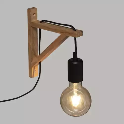 Decoratie Appliques Murales Et Spots Applique Bois Naturel H22,5cm 3 Decoratie Appliques Murales Et Spots Applique Bois Naturel H22,5cm – Image 3