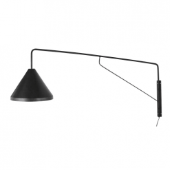 Maisons Du Monde Appliques Murales Et Spots Applique Bras Déporté 1 Abat-jour En Métal Noir