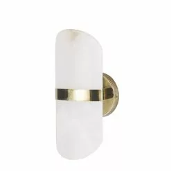 Maisons Du Monde Appliques Murales Et Spots Applique En Alabastre Et Métal Doré