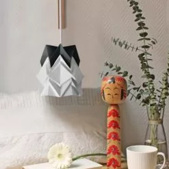 Tedzukuri Atelier Appliques Murales Et Spots Applique En Bois Et Petite Suspension Origami En Papier -Luminaires Soldes Boutique applique en bois et petite suspension origami en papier 3