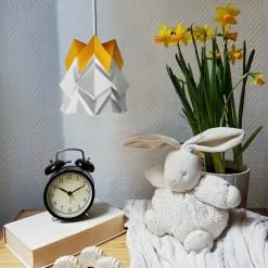 Tedzukuri Atelier Appliques Murales Et Spots Applique En Bois Et Petite Suspension Origami En Papier -Luminaires Soldes Boutique applique en bois et petite suspension origami en papier 4